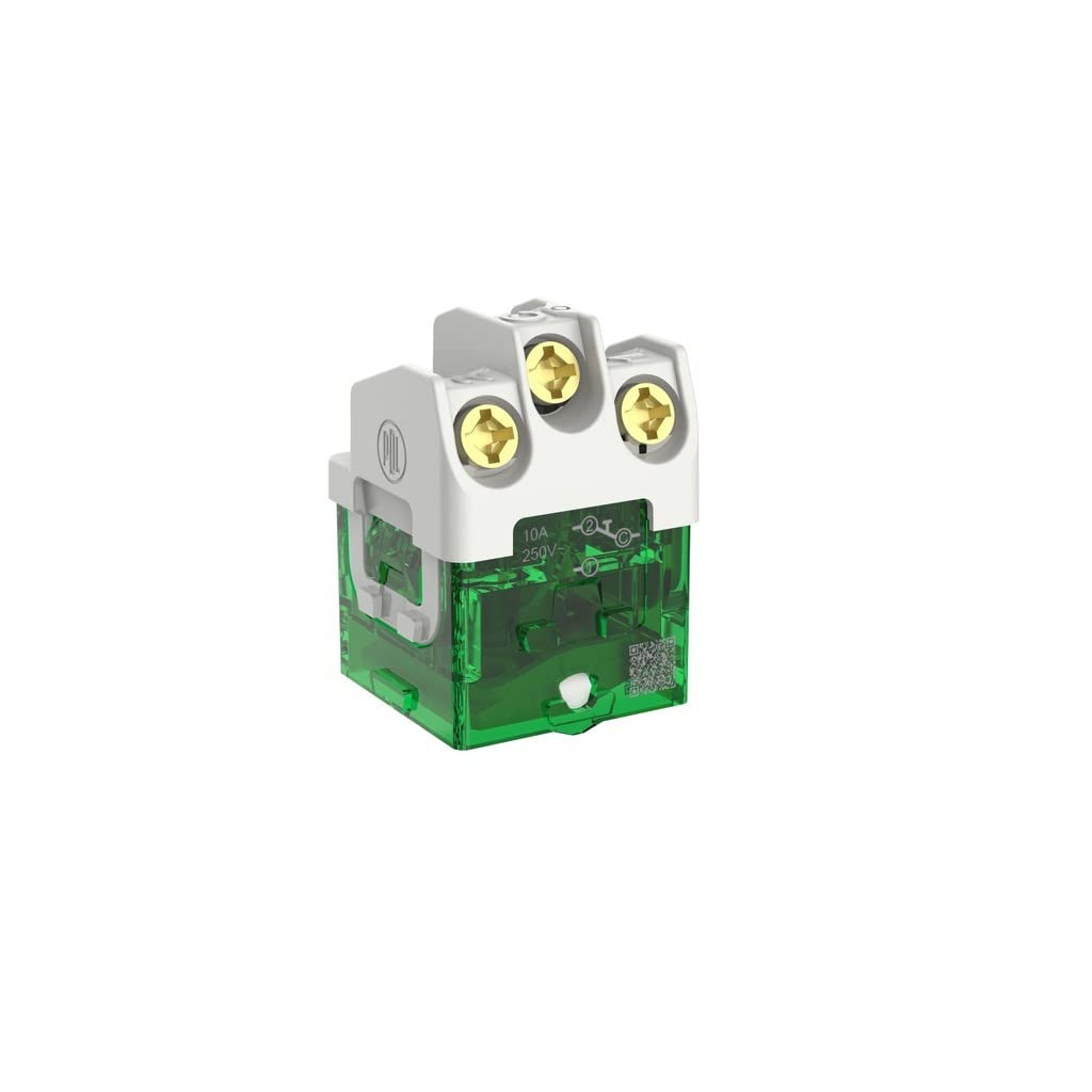 Iconic 250V 10A LED Bell Press Return Switch Mechanism, Vivid White