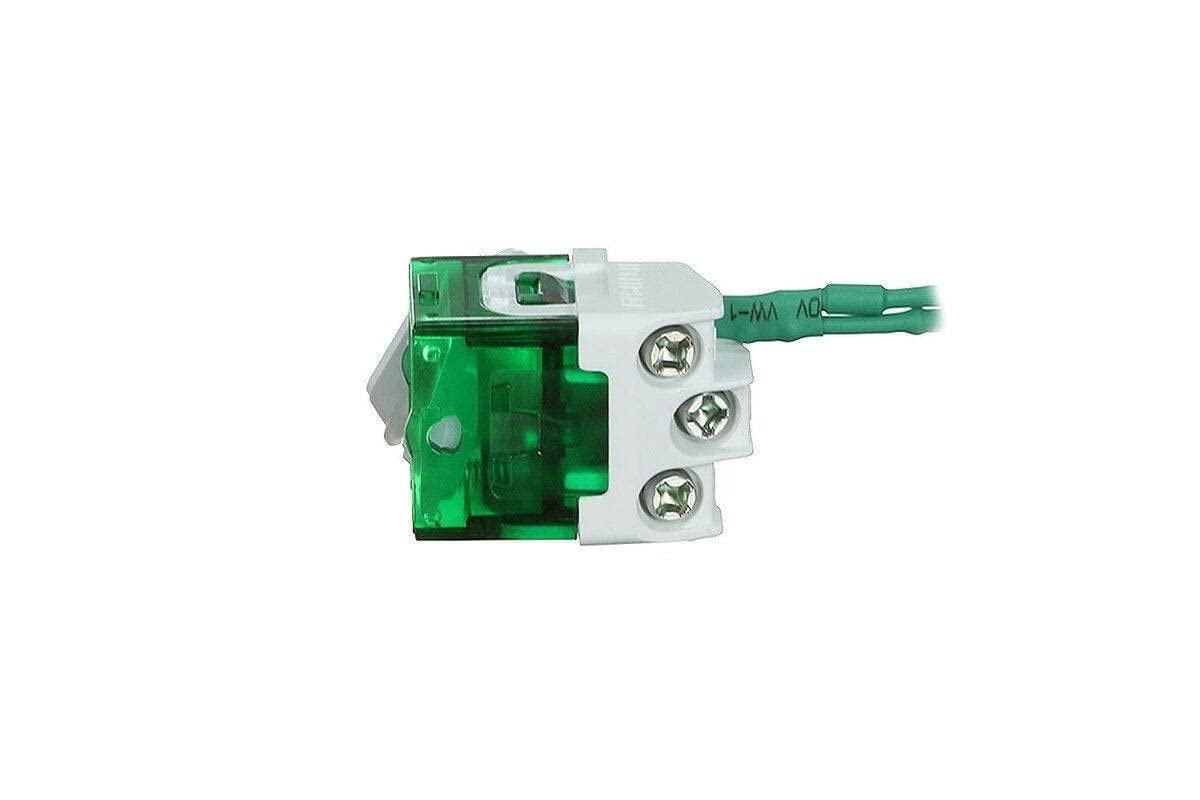 Iconic 250V 10A LED Bell Press Return Switch Mechanism, Vivid White