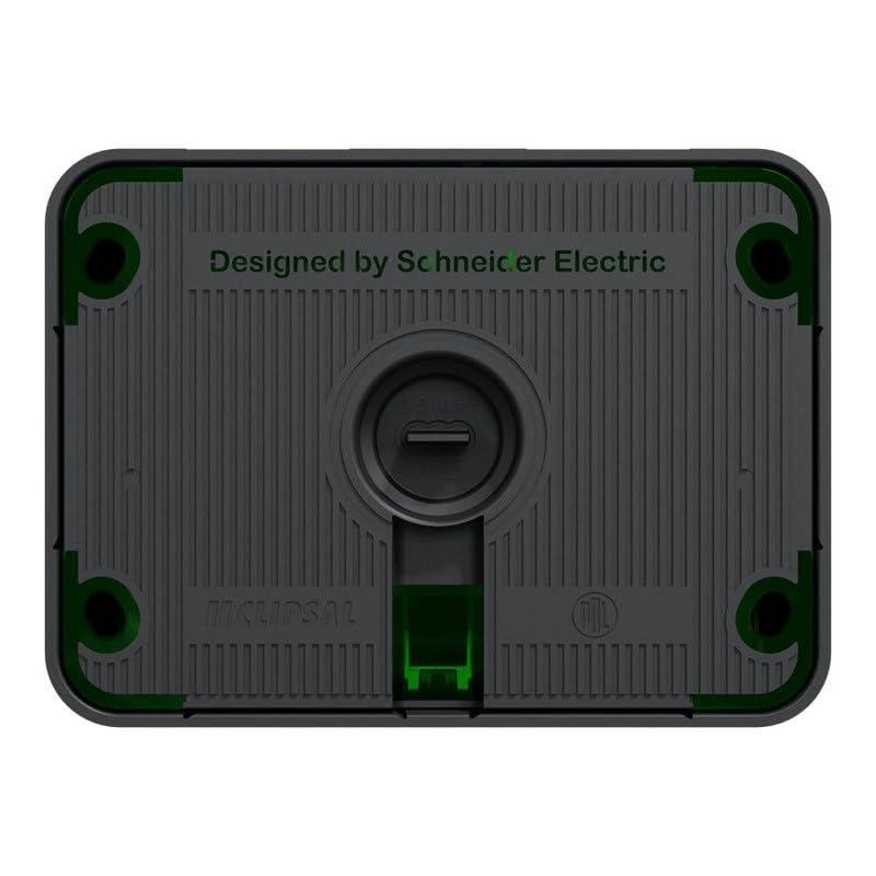 10A 250V Iconic Outdoor Twin Switched Socket Outlet, Black