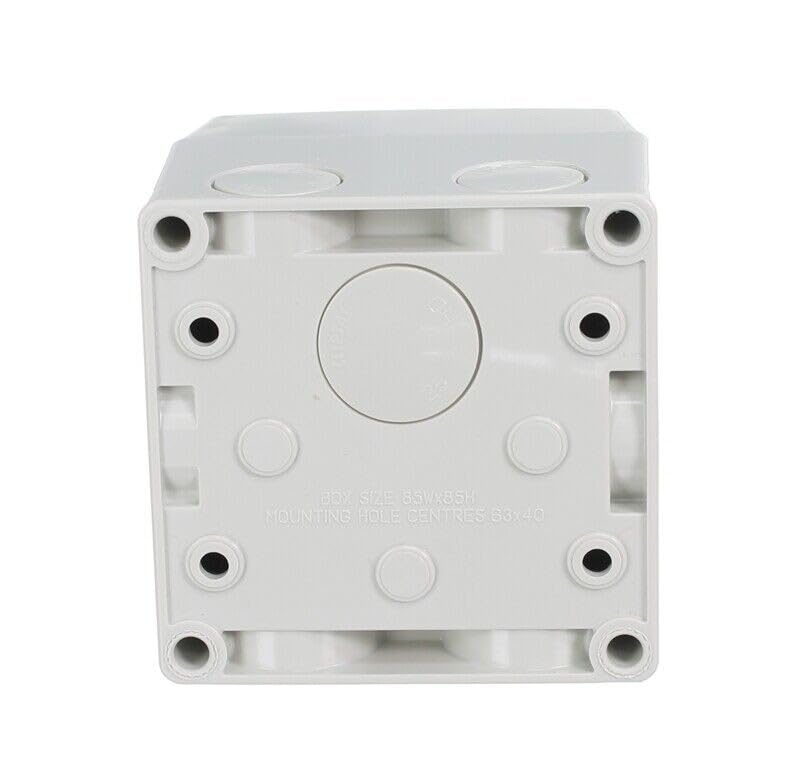 35A 250VAC Weathershield 1 Gang 1 Pole Hoseproof Surface Mounting Switch, Resistant Grey