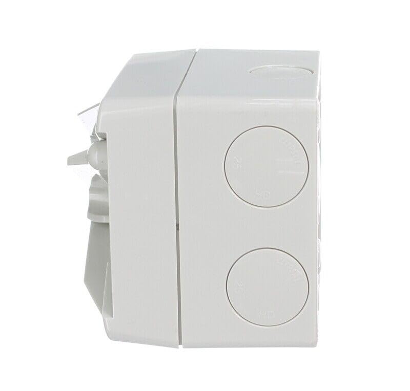 35A 250VAC Weathershield 1 Gang 1 Pole Hoseproof Surface Mounting Switch, Resistant Grey