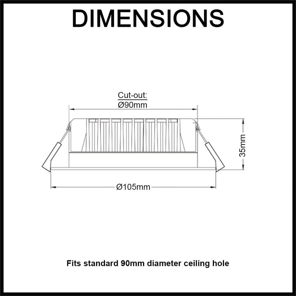 CLA Motion3 10W 5000K LED Motion Sensor Downlight