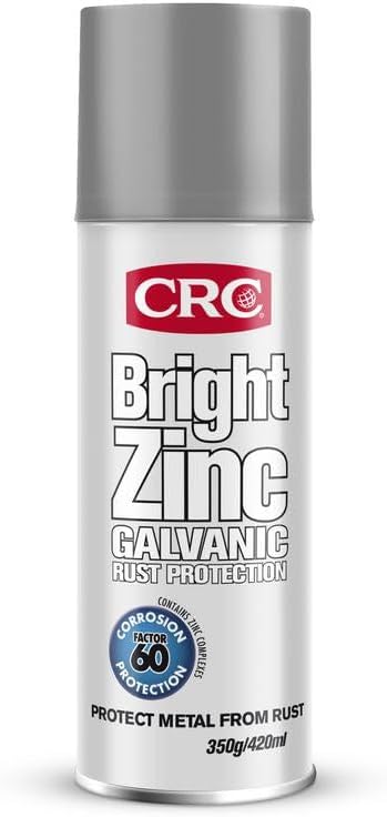 CRC Brite Zinc Galvanic Rust Protection Spray, 350 g