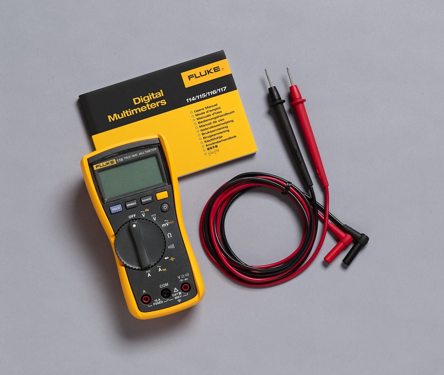Fluke True RMS Digital Multimeter, Multicolor