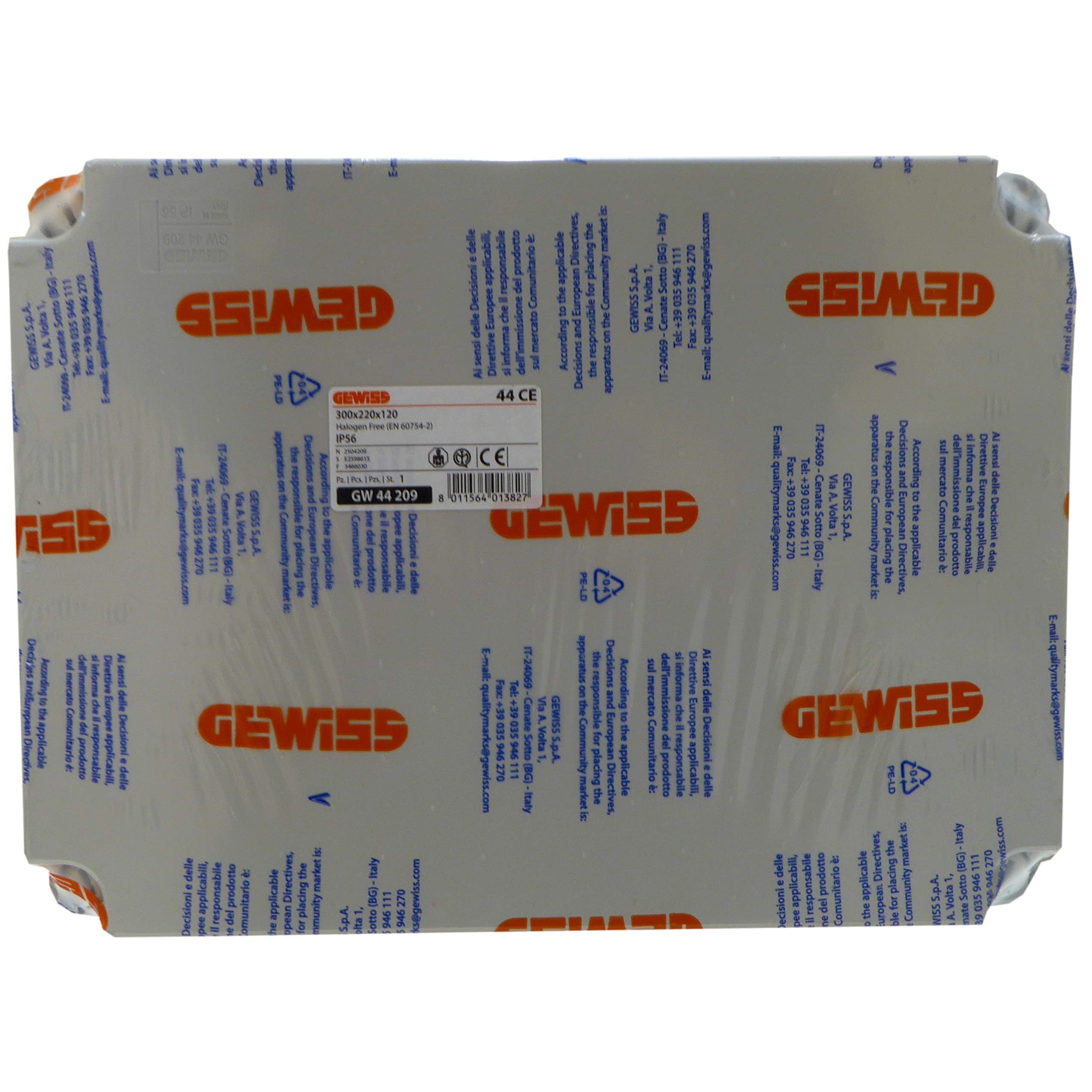 Gewiss Plastic Enclosure GW44209