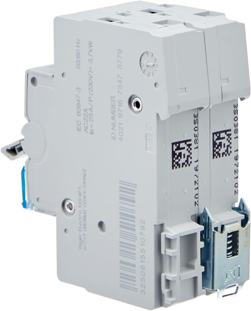 Hager SFT225 - Modular Switch 2 Poles 25a Common up i-0-ii