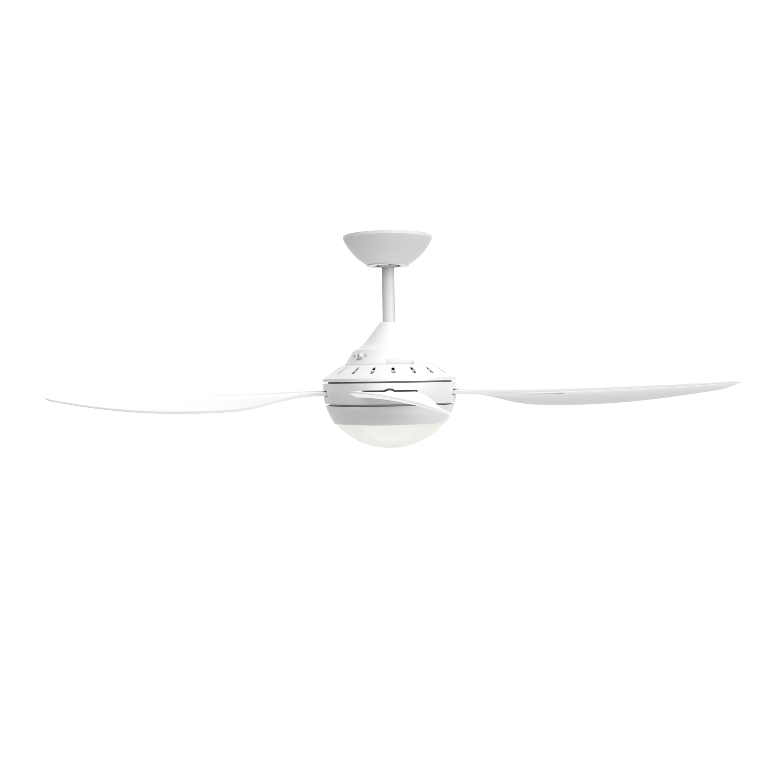 HPM Serene 4 Blade AC Ceiling Fan with Light 1220mm 48in White