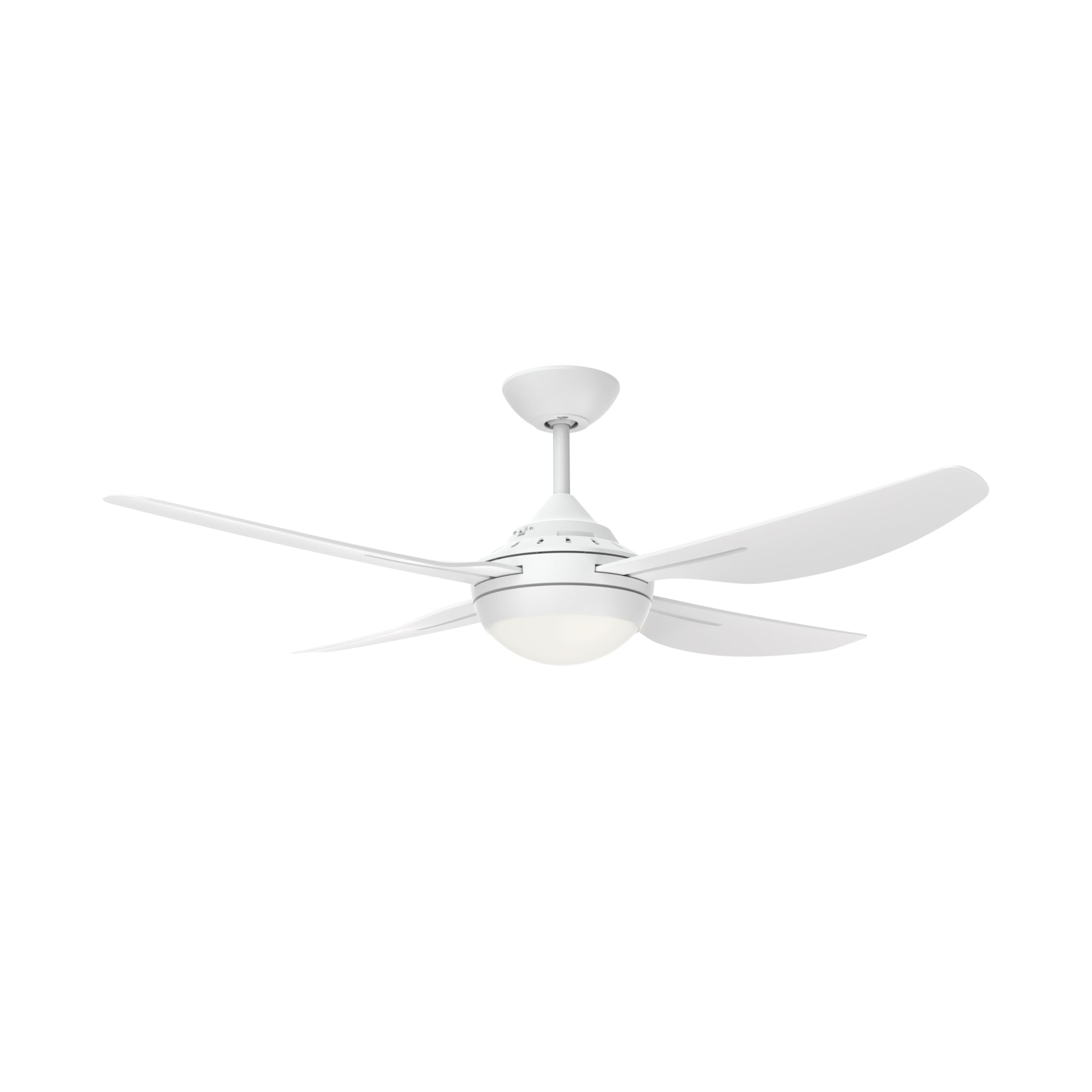 HPM Serene 4 Blade AC Ceiling Fan with Light 1220mm 48in White