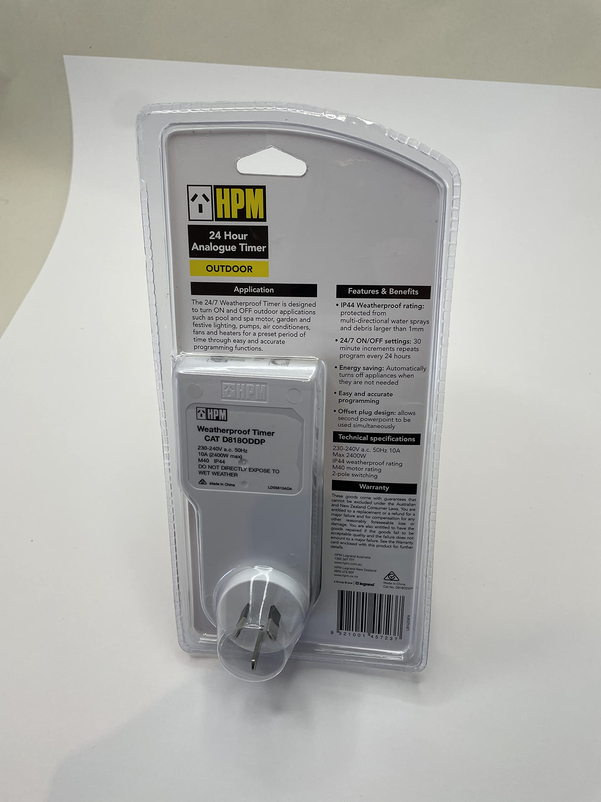 Hpm 24Hr Heavy Duty IP44 Outdoor Timer