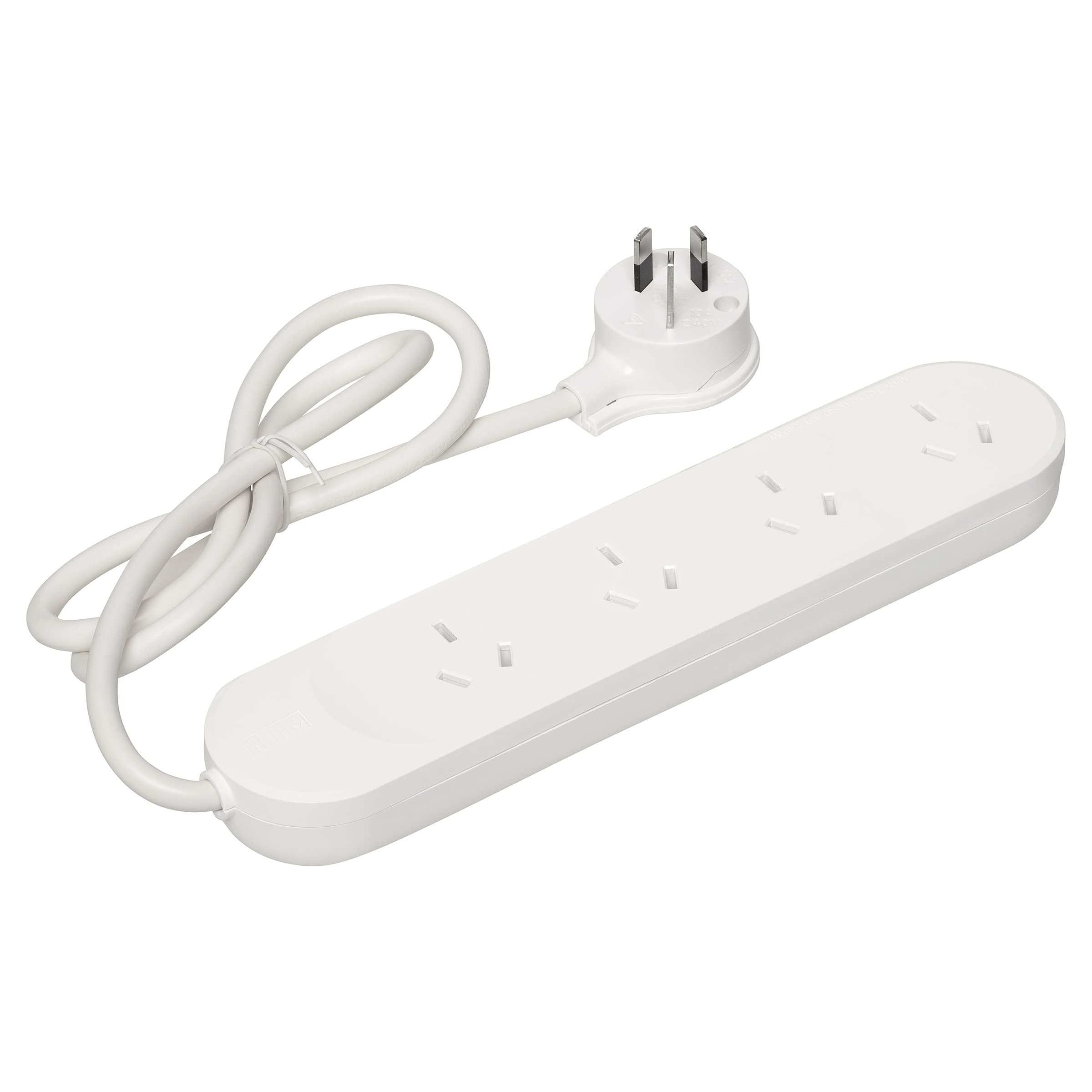HPM Standard 4 Outlet Powerboard White