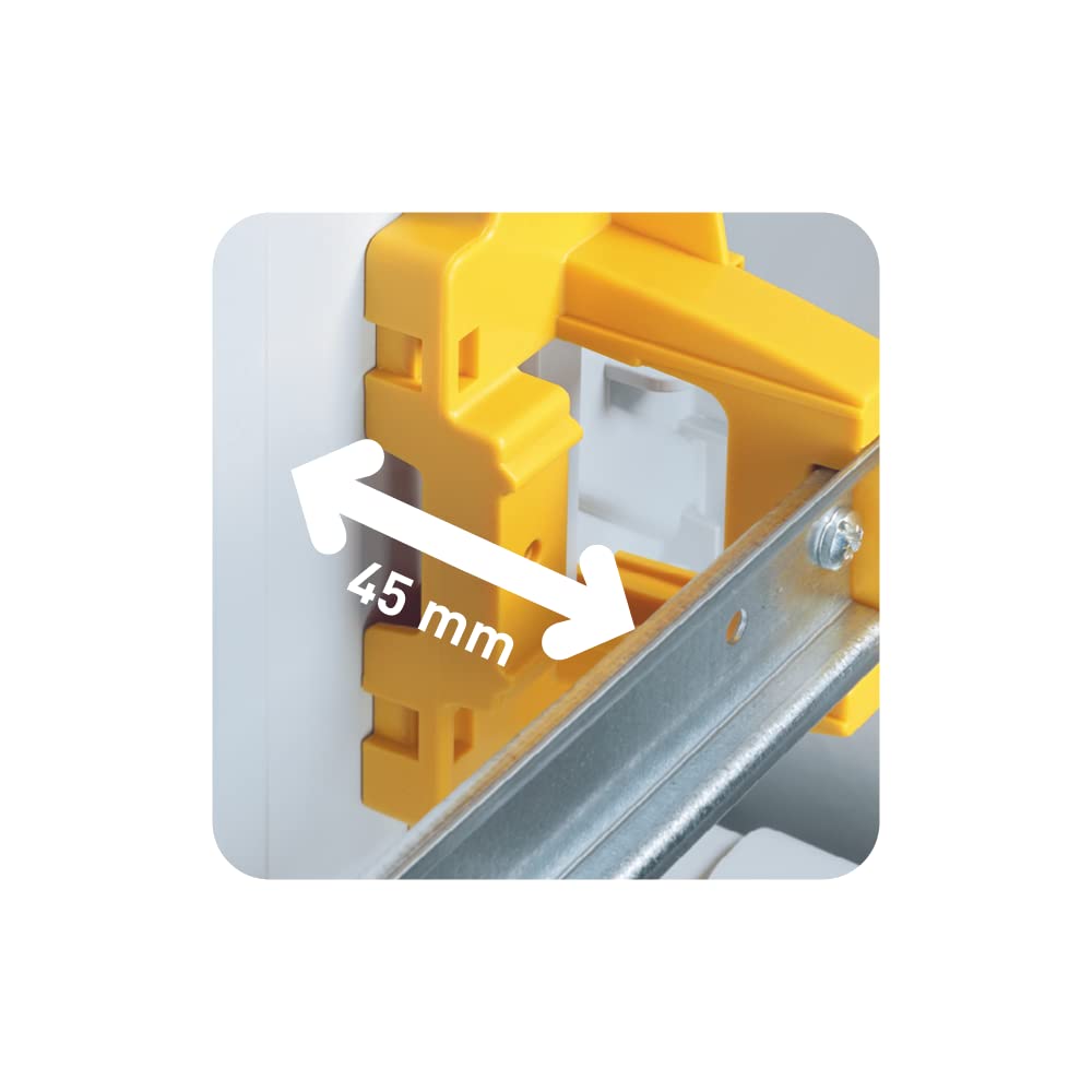 Legrand, Plexo 601932 Wet Room Distributor, Fuse Box, Surface-Mounted, IP65 - IK09, 1 Row, 2+1 Modules, Indoor and Outdoor Use, Retrofittable, Protection Class II, -20 to +70 °C, 174 x 93 x 109 mm