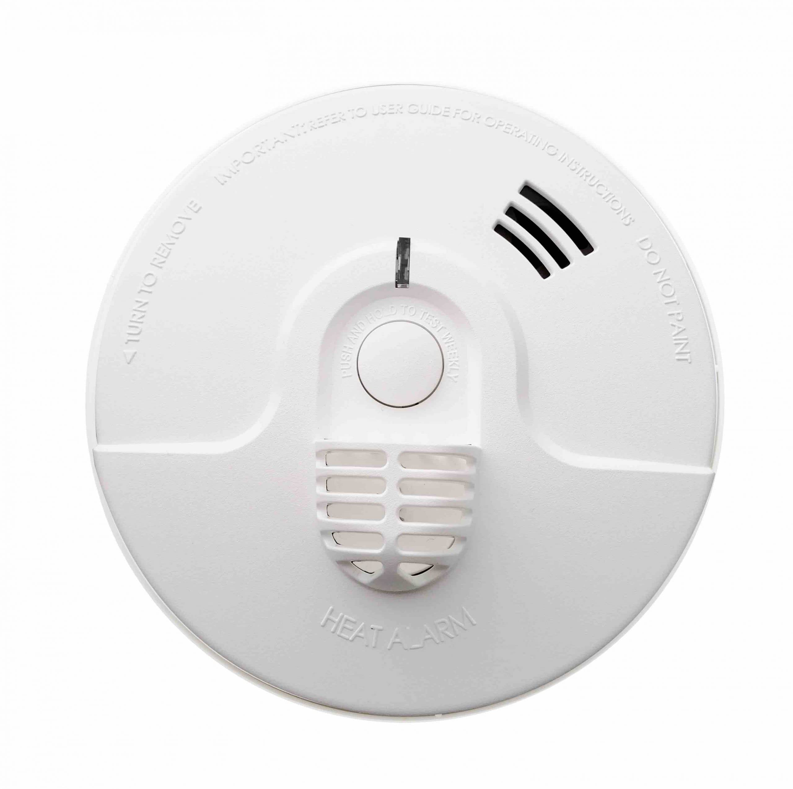 Lifesaver 240V Temperature Heat Alarm with 9V Battery Back Up