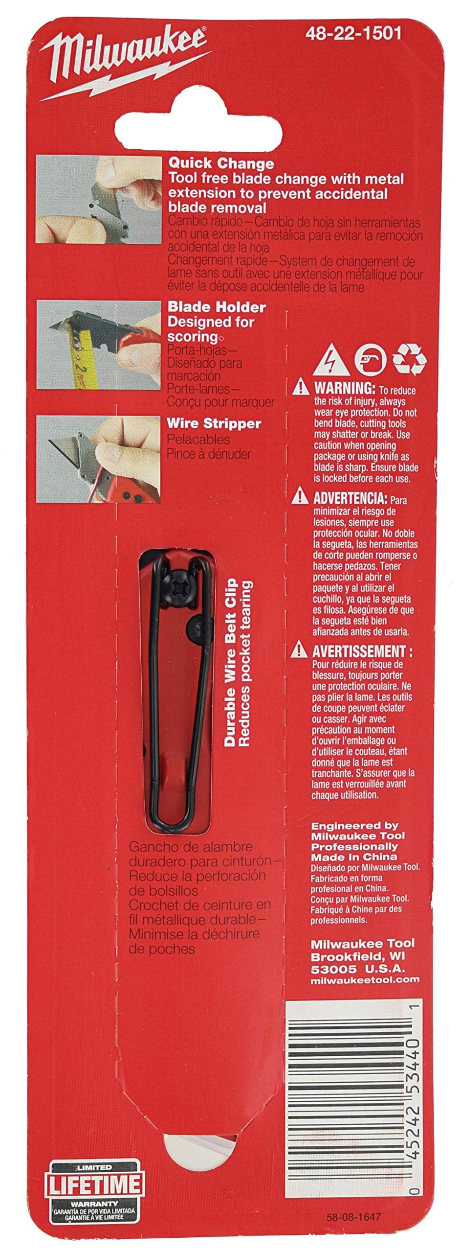 KNIFE UTILITY FOLDING FLIP MILWAUKEE