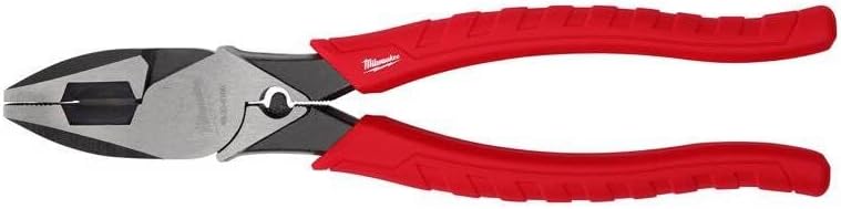 Milwaukee 48226100 Linemans Pliers w Crimper 230mm 9" , Red