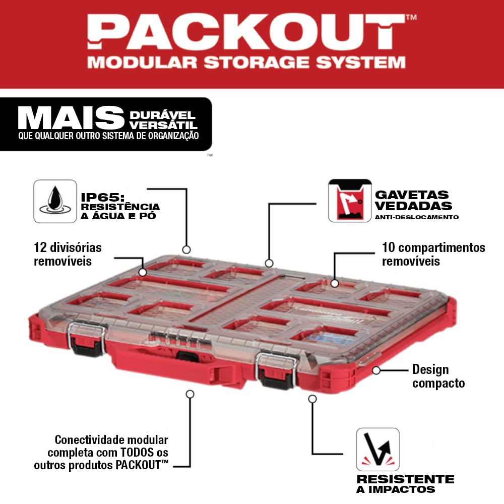 Milwaukee 48228431 Packout Low-Profile Organiser