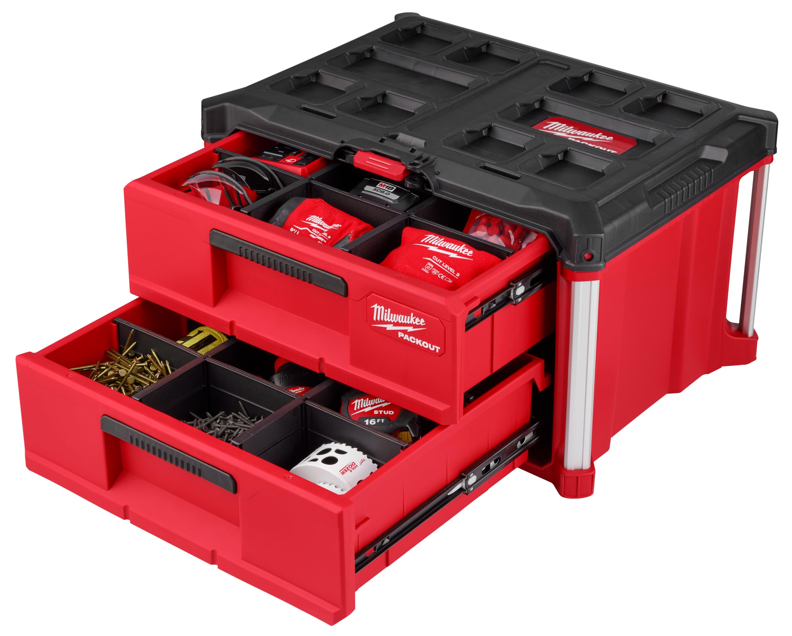 MODULAR TOOLBOX 2 DRAWER 411X565X361MM PACKOUT MILWAUKEE