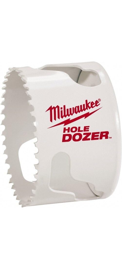 Milwaukee 49-56-0163 Hole Dozer Hole Saw, 2-3/4 in Dia, 1-5/8 in D Cutting, 5/8-18 Arbor, 3 TPI