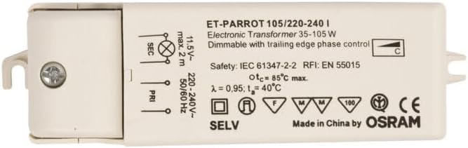 Osram Transformer elec35-105VA ET PARROT35-105 L128xH31xB38