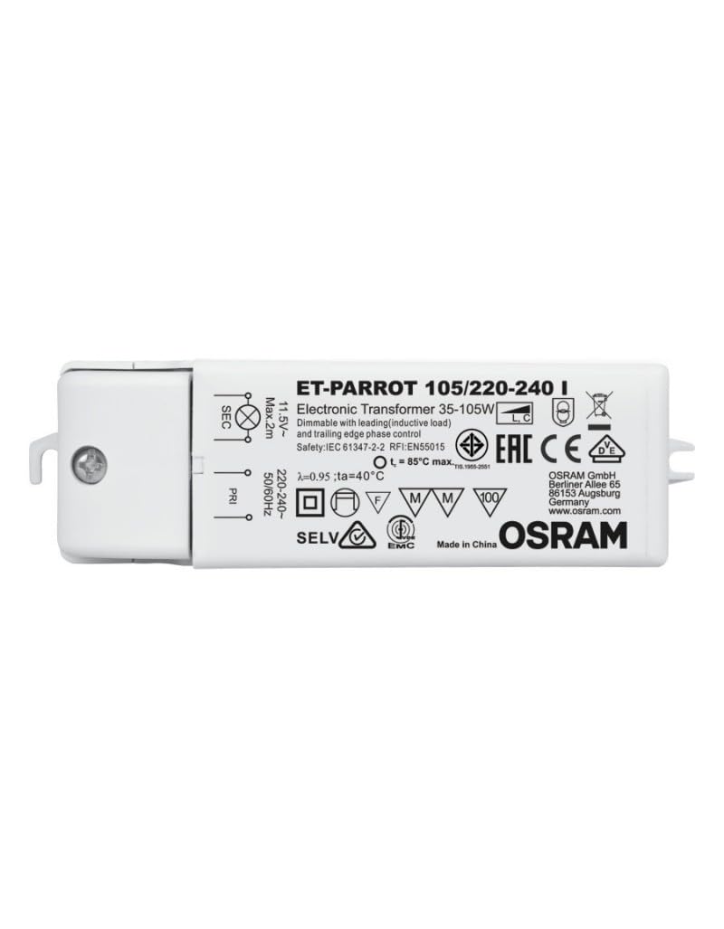 Osram Transformer elec35-105VA ET PARROT35-105 L128xH31xB38