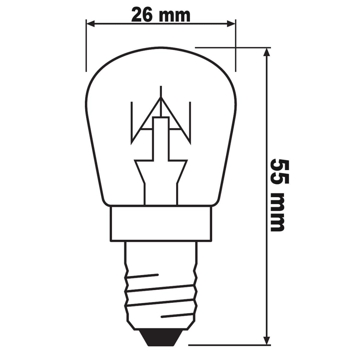 Osram CL 15W 230V E14 Incandescent Lamps