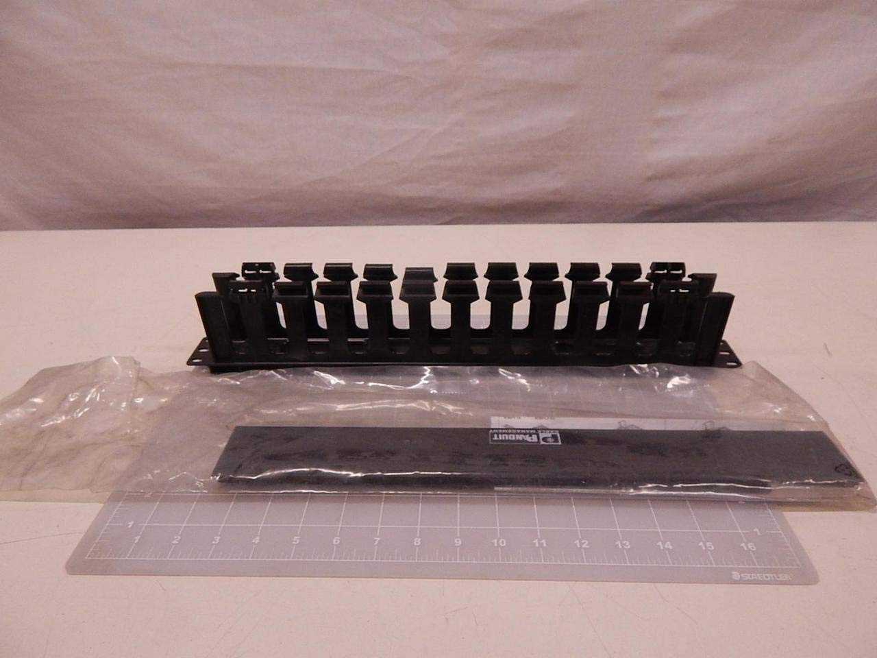 Panduit WMPFSE Horizontal Cable Manager Black 1 RU Black