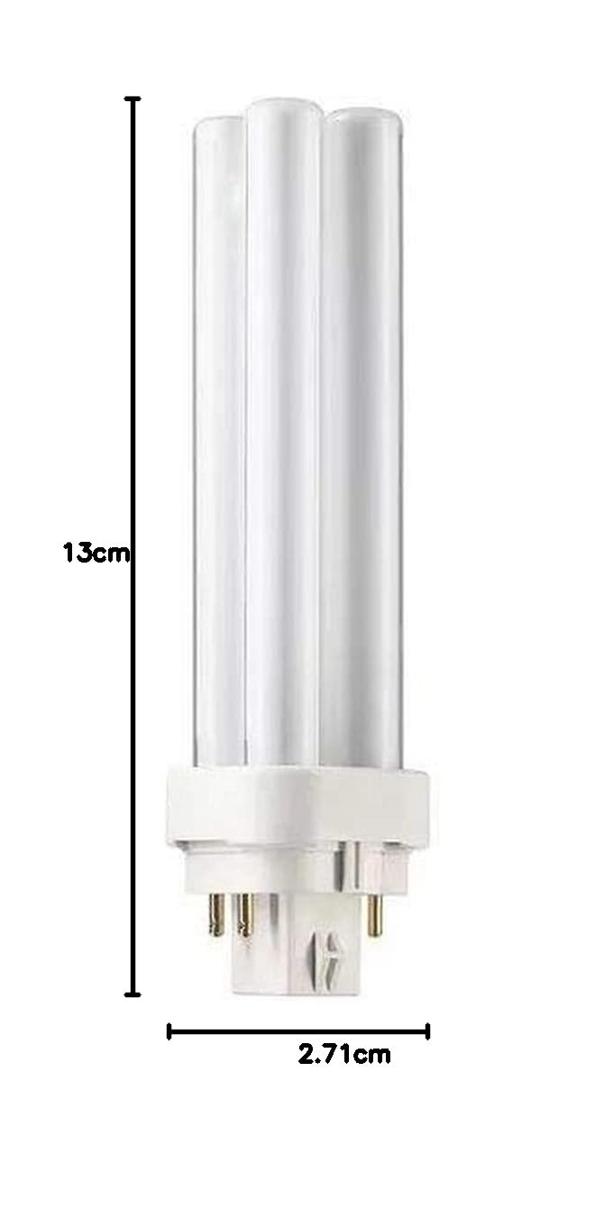 Philips Compact Fluorescent Lamps Fluorescent Lamps Master PL-C 13W 4000K White G24q-1 Mouthpiece 4 pins MASTERPLC13W8404P