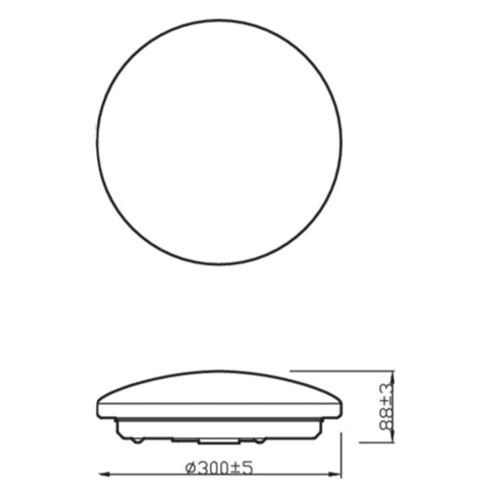 Philips SmartBright LED Tri-Colour Oyster CL261 15.5W Dimmable