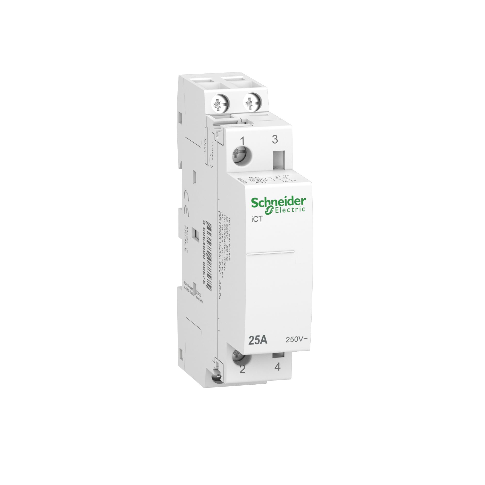 Schneider Electric 230/240V 50HZ AC 2NO iCT Modular Contactor