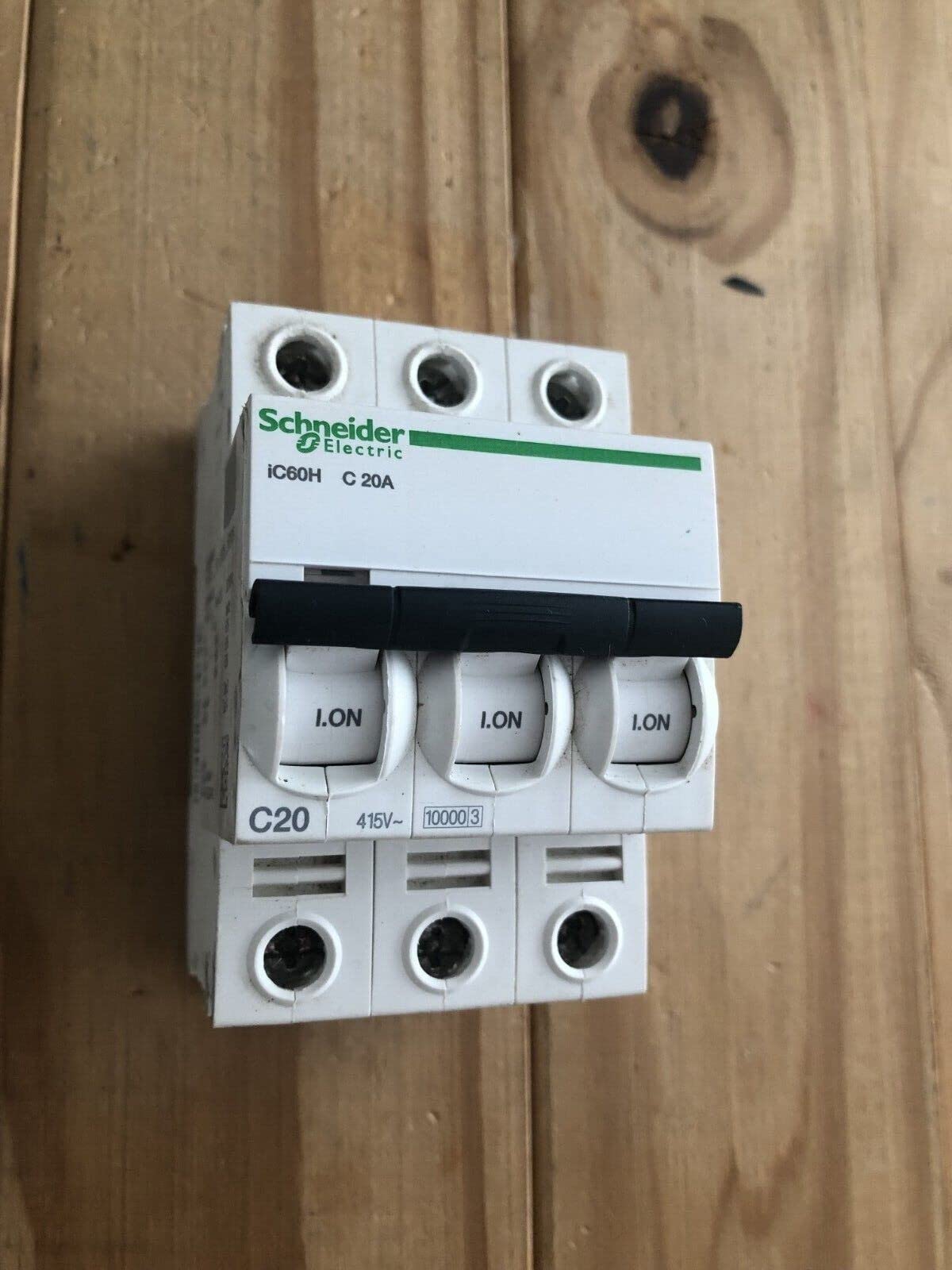 Schneider Electric Acti9 iC60H 3P 20A C Miniature Circuit Breaker