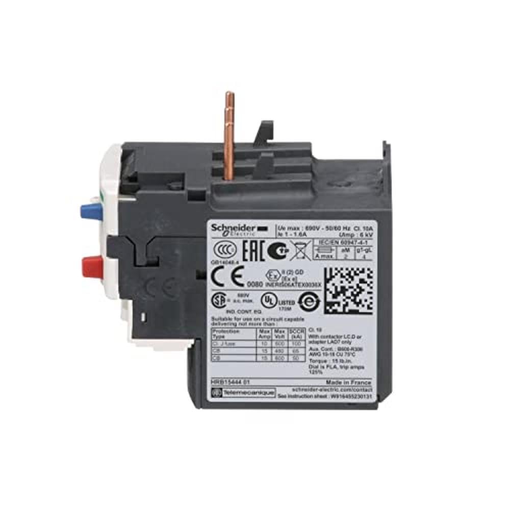 Schneider Electric TeSys LRD 1-1.6A Class 10A Thermal Overload Relay