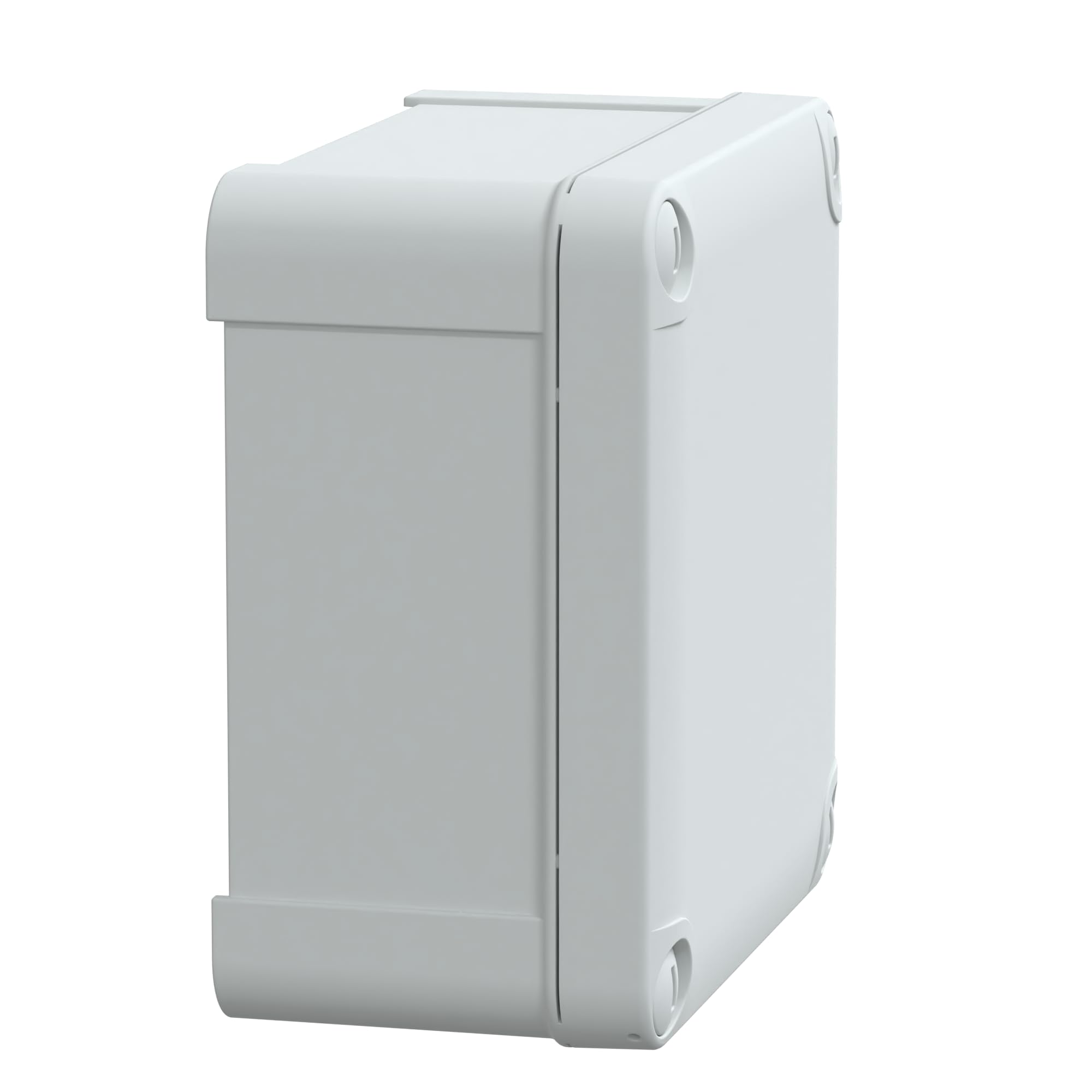 Schneider Electric Thalassa TBS RAL7035 IP66 IK07 Industrial ABS Box with Opaque Cover H10, 116 mm Width x 116 mm Height x 62 mm Depth