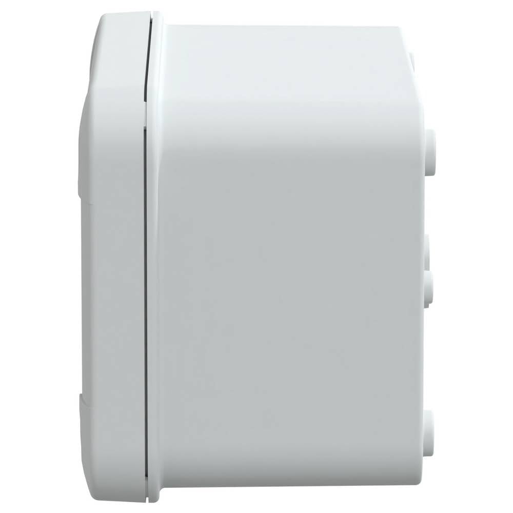 Schneider Electric Thalassa TBS RAL7035 IP66 IK07 Industrial ABS Box with Opaque Cover H10, 74 mm Width x 116 mm Height x 62 mm Depth