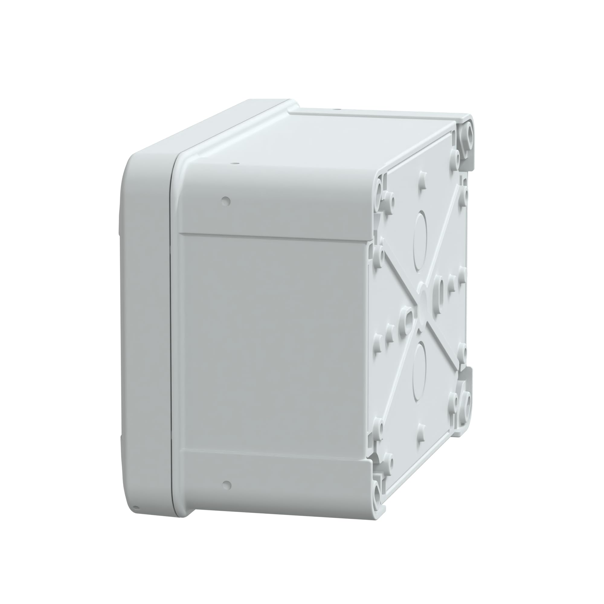Schneider Electric Thalassa TBS RAL7035 IP66 IK07 Industrial ABS Box with Opaque Cover H20, 121 mm Width x 164 mm Height x 87 mm Depth