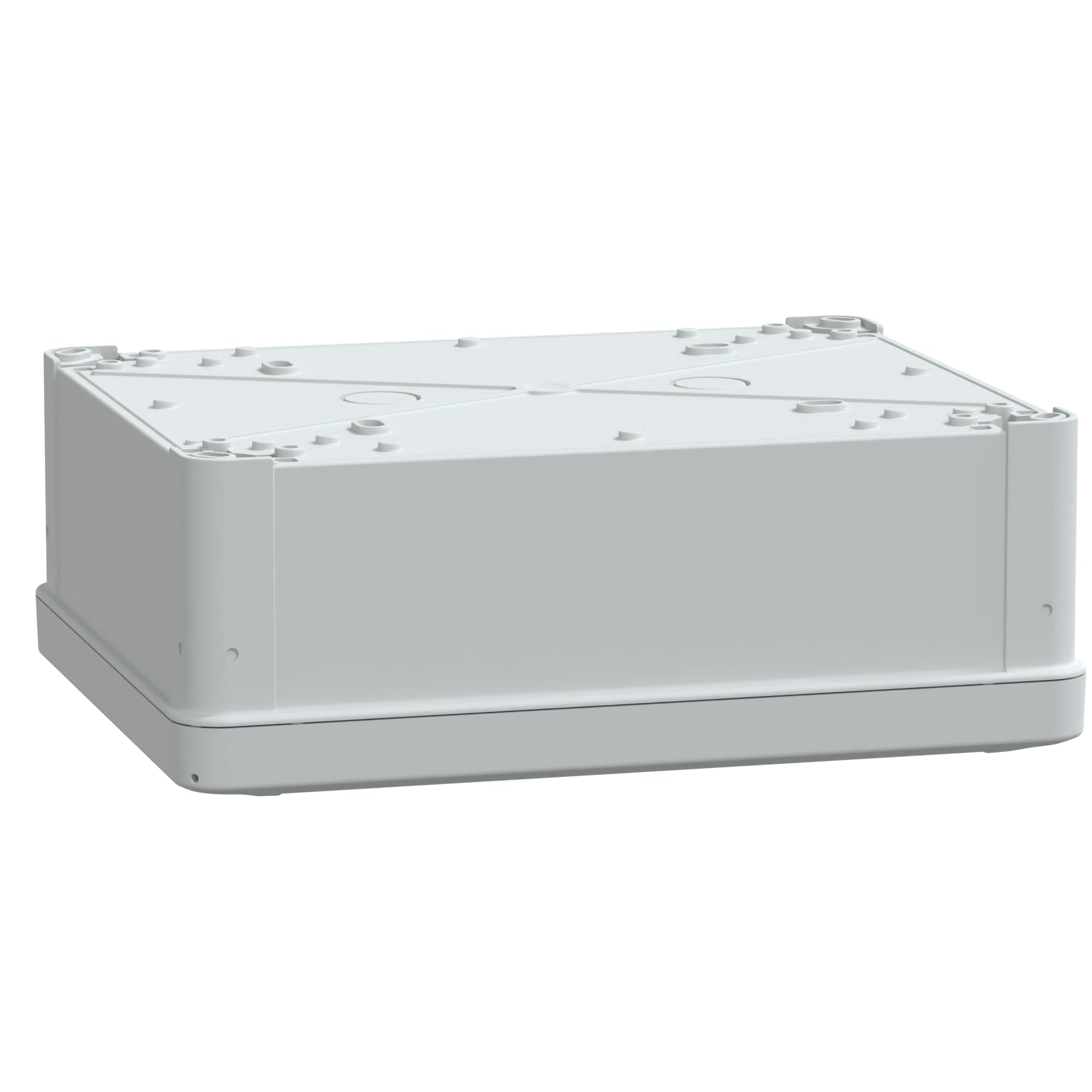 Schneider Electric Thalassa TBS RAL7035 IP66 IK07 Industrial ABS Box with Opaque Cover H20, 194 mm Width x 241 mm Height x 194 mm Depth