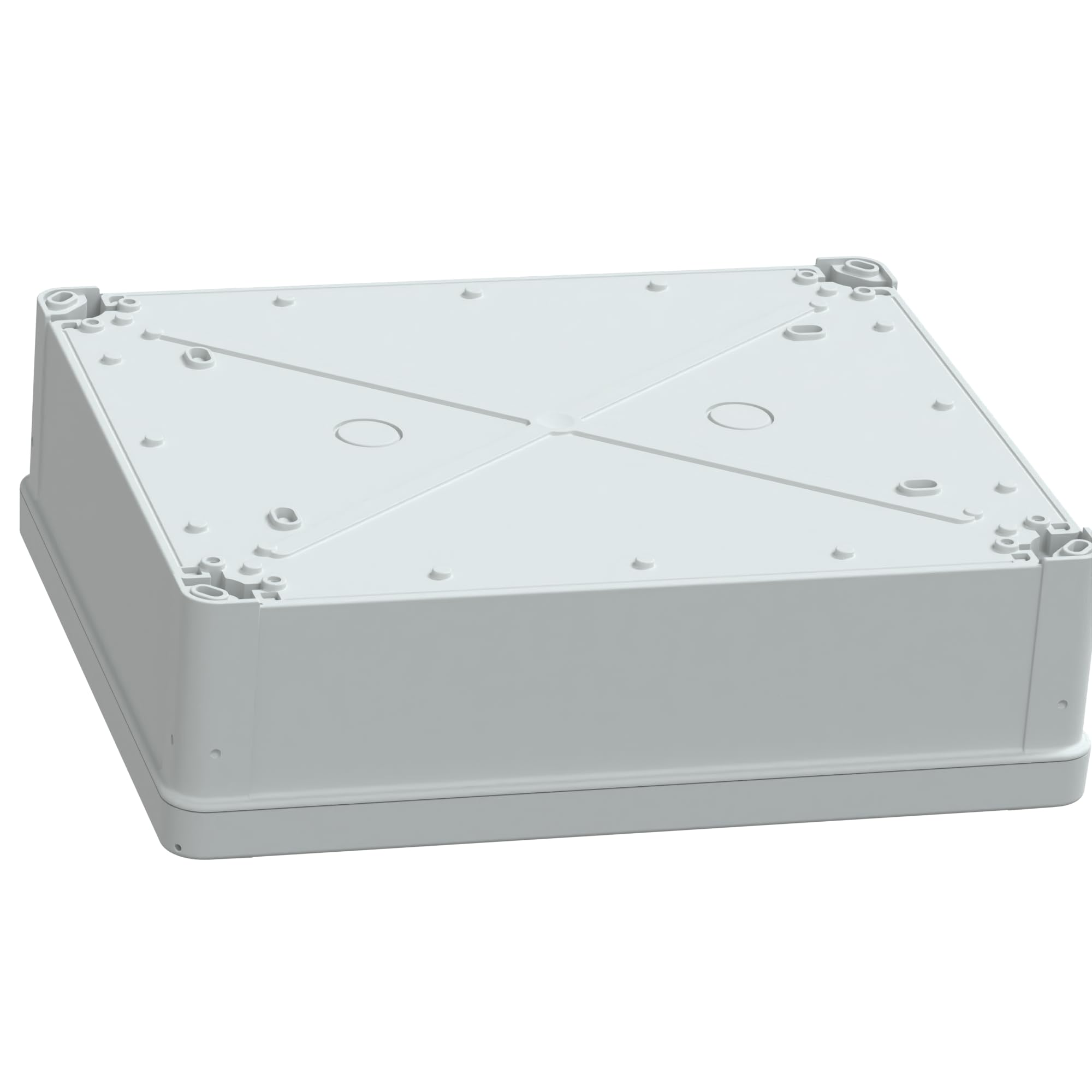 Schneider Electric Thalassa TBS RAL7035 IP66 IK07 Industrial ABS Box with Opaque Cover H20, 241 mm Width x 291 mm Height x 88 mm Depth