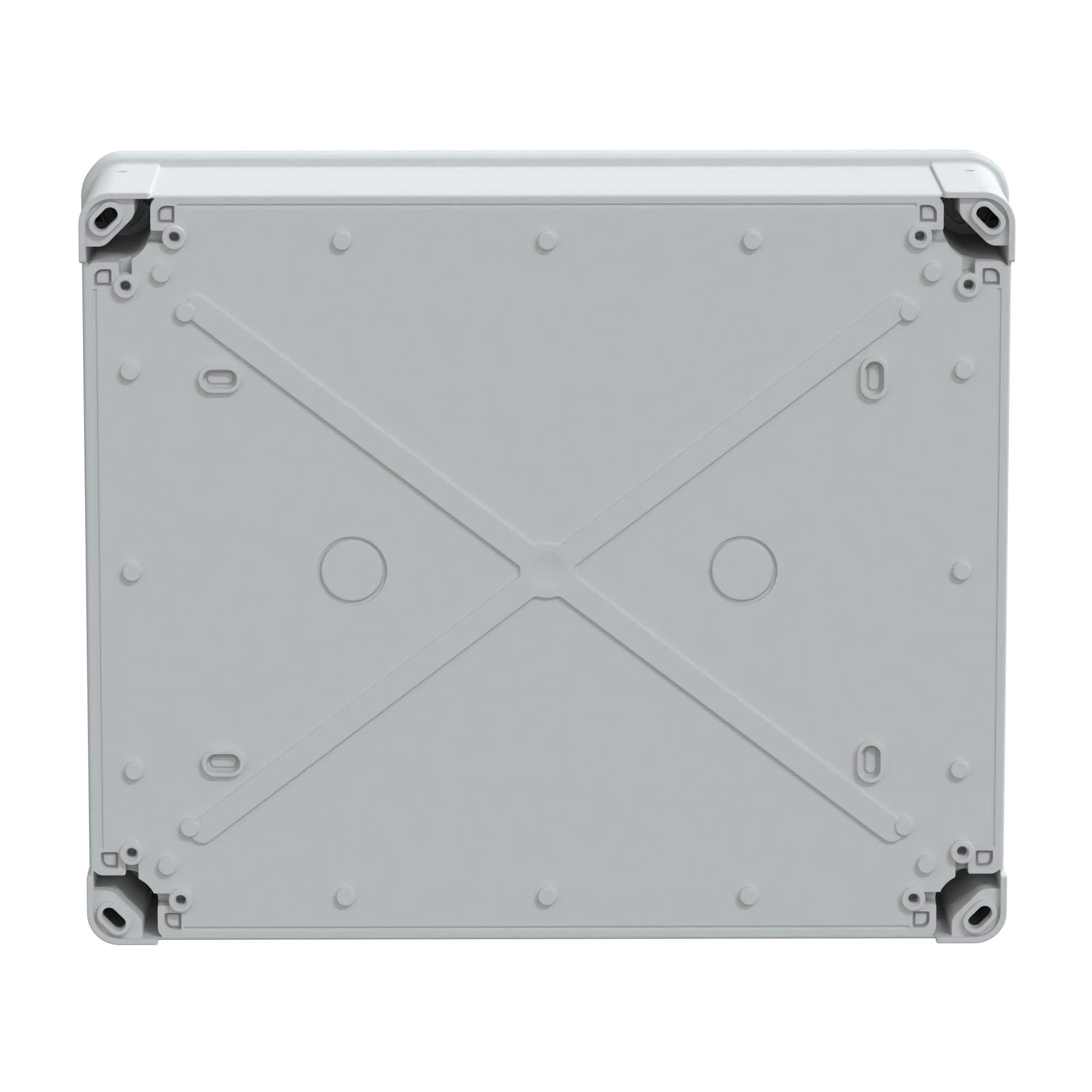 Schneider Electric Thalassa TBS RAL7035 IP66 IK07 Industrial ABS Box with Opaque Cover H20, 241 mm Width x 291 mm Height x 88 mm Depth