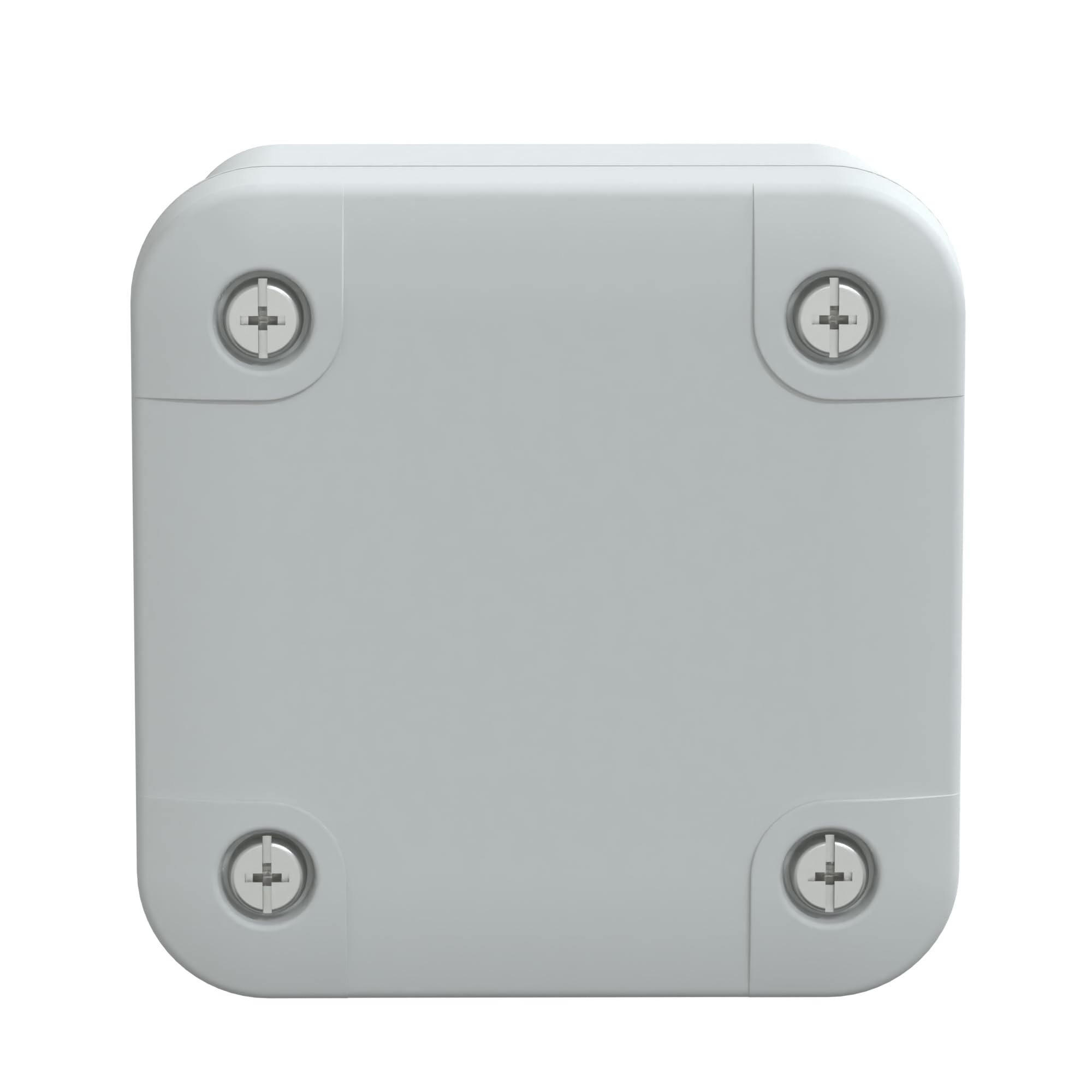 Schneider Electric Thalassa TBS RAL7035 IP66 IK07 Industrial ABS Box with Opaque Cover H10, 74 mm Width x 74 mm Height x 56 mm Depth