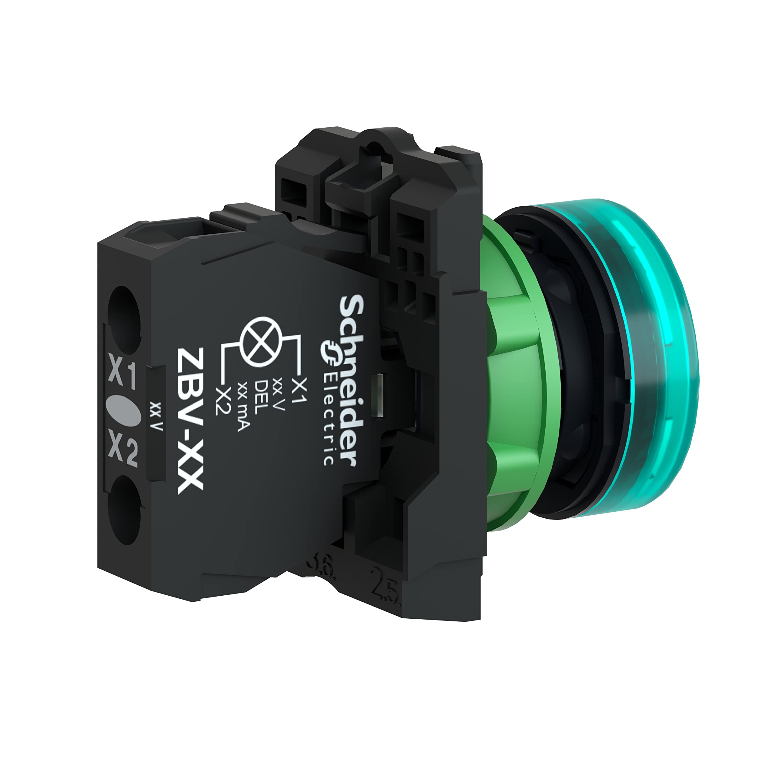 Schneider Electric Harmony XB5 230-240V Pilot Light, Green