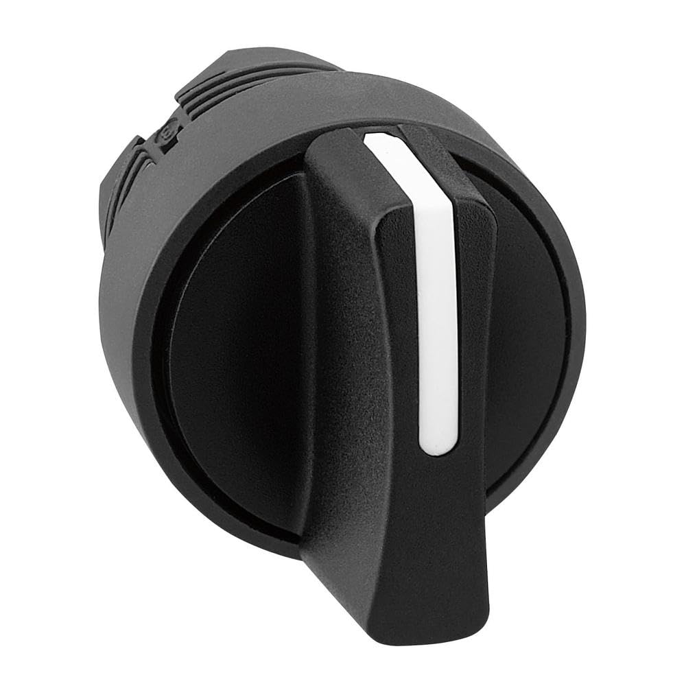 Schneider Electric 48 Lead Time 3-Position Spring Return Selector Switch Head, Black