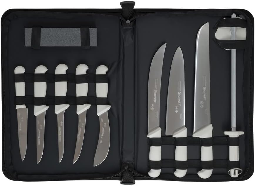 Starrett Professional Knife Set - 11 Pieces Stainless Steel Kitchen Chef Knifes