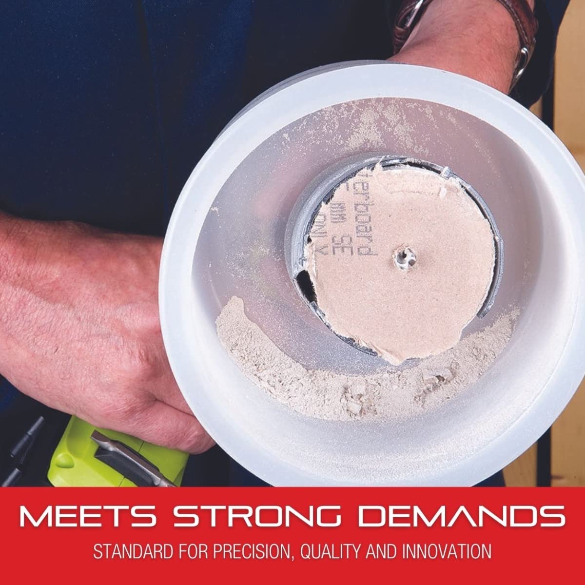 Starrett Debris Dust Collector - DB2 Durable Electric Drill Hole Saw Dust Bowl - Power Tool Accessories for Upto 121mm Hole Saws