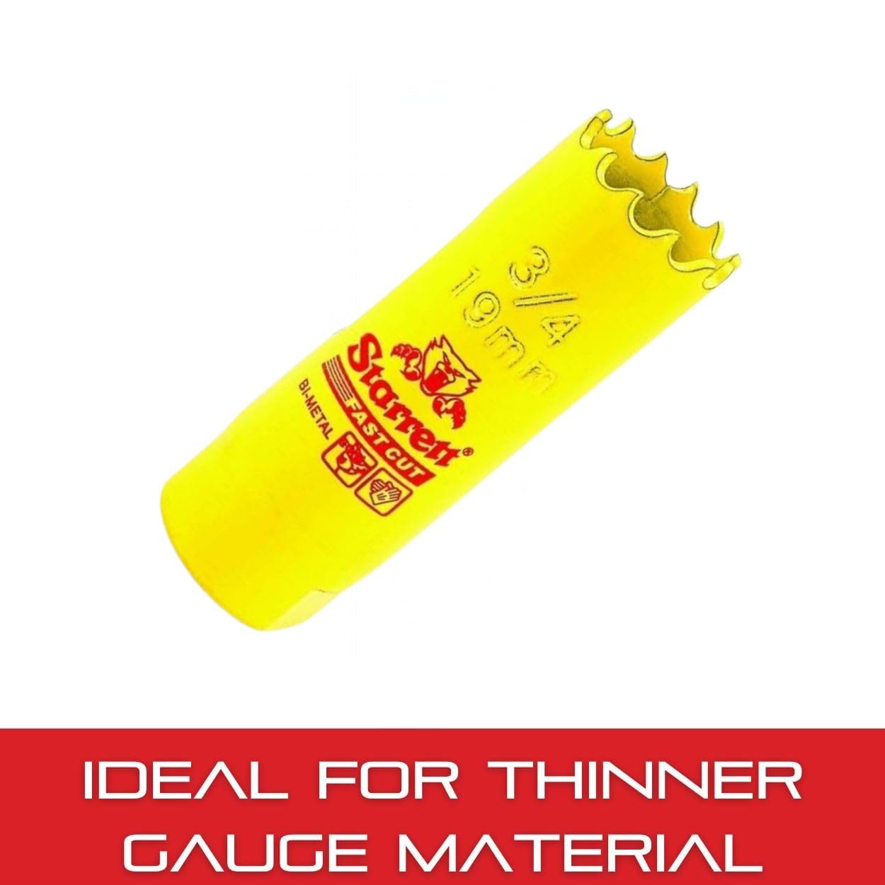 Starrett FCH0034-G HSS Fastcut Holesaw, 3/4"