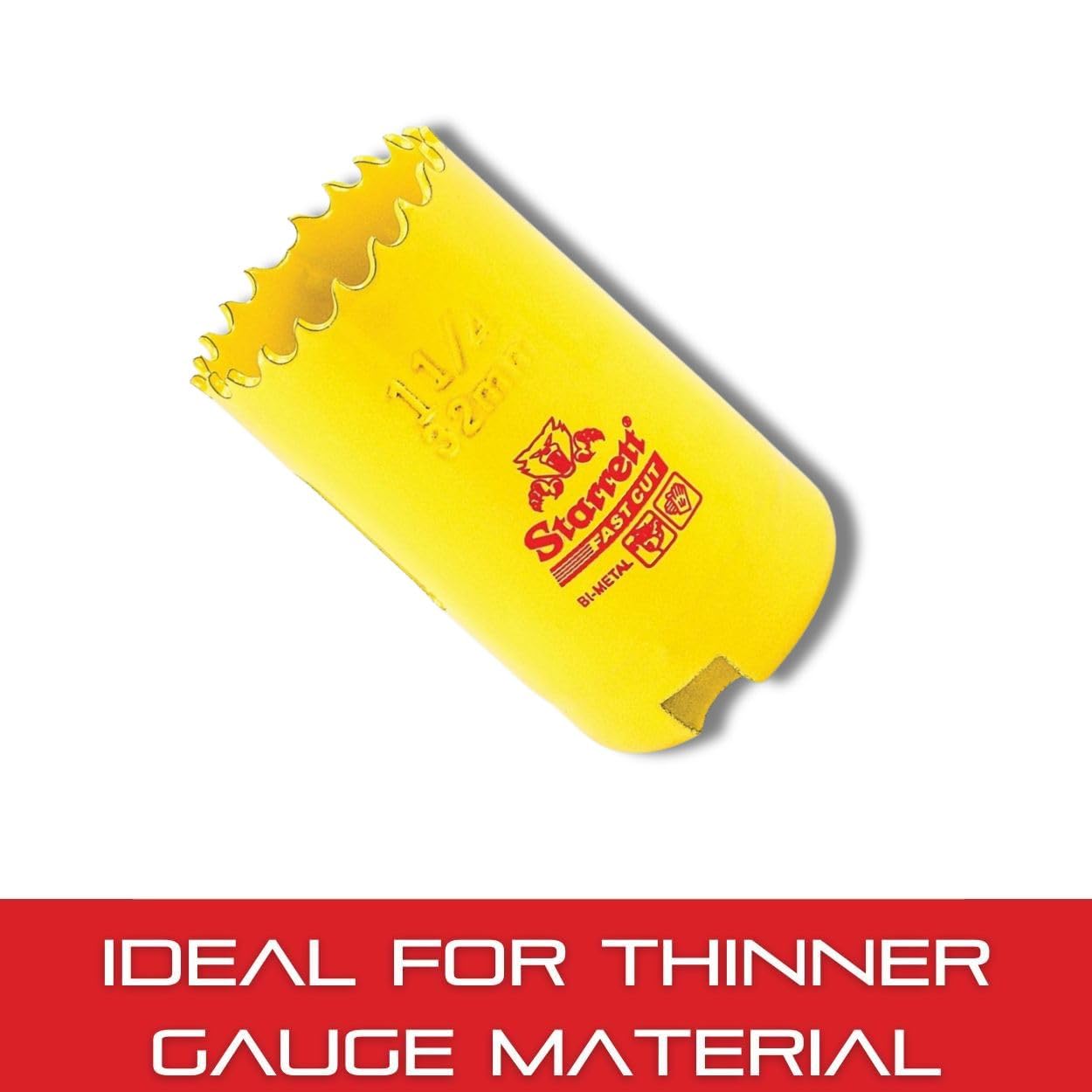 Starrett FCH0114-G HSS Fastcut Holesaw, 1-1/4"