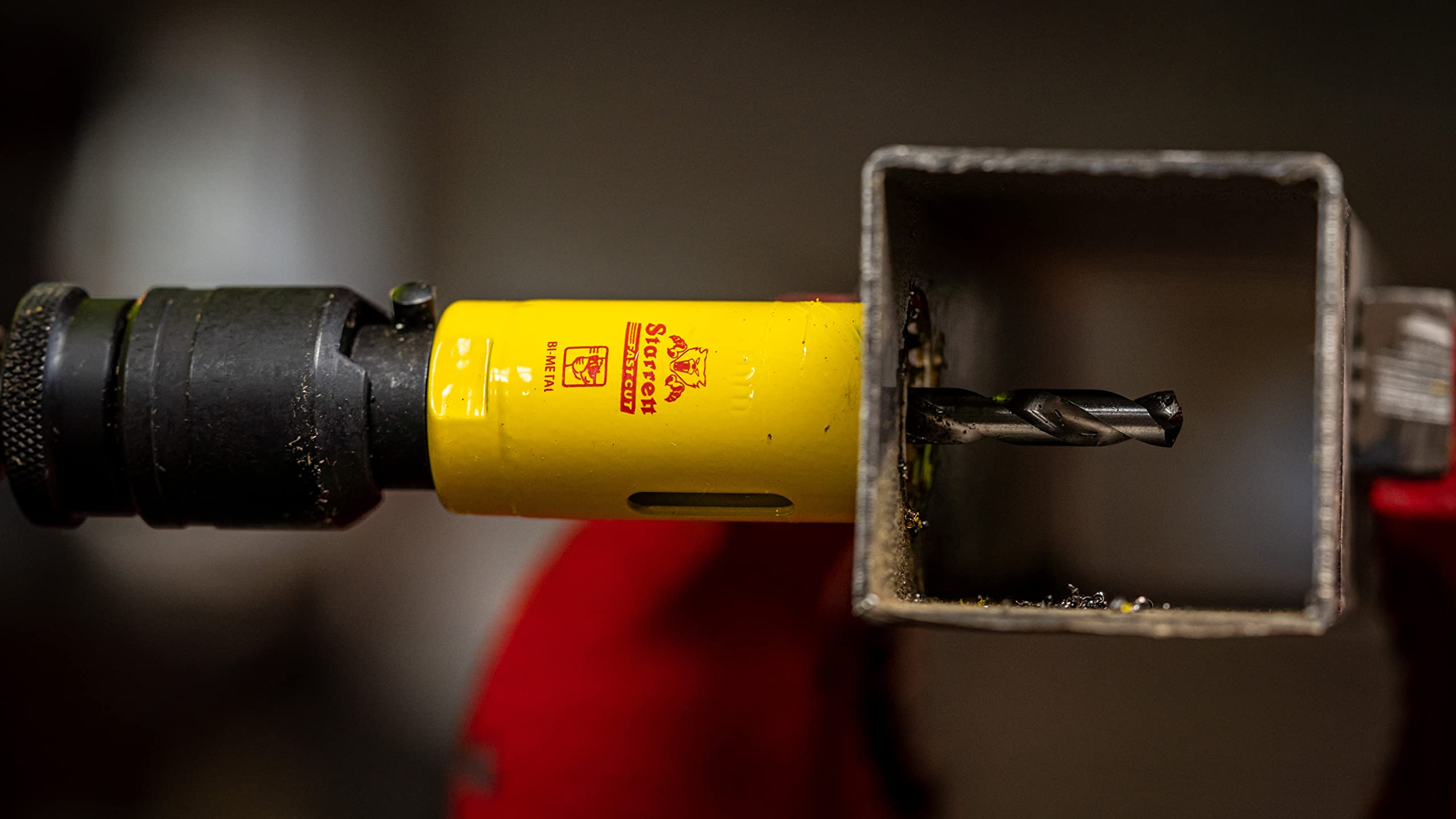 Starrett HSS Bi-Metal Hole Saw - FCH0256 Fast Cut Extra Cobalt Hole Saw - for Stainless Mild Sheet Wood Plastic Various Materials - 59mm