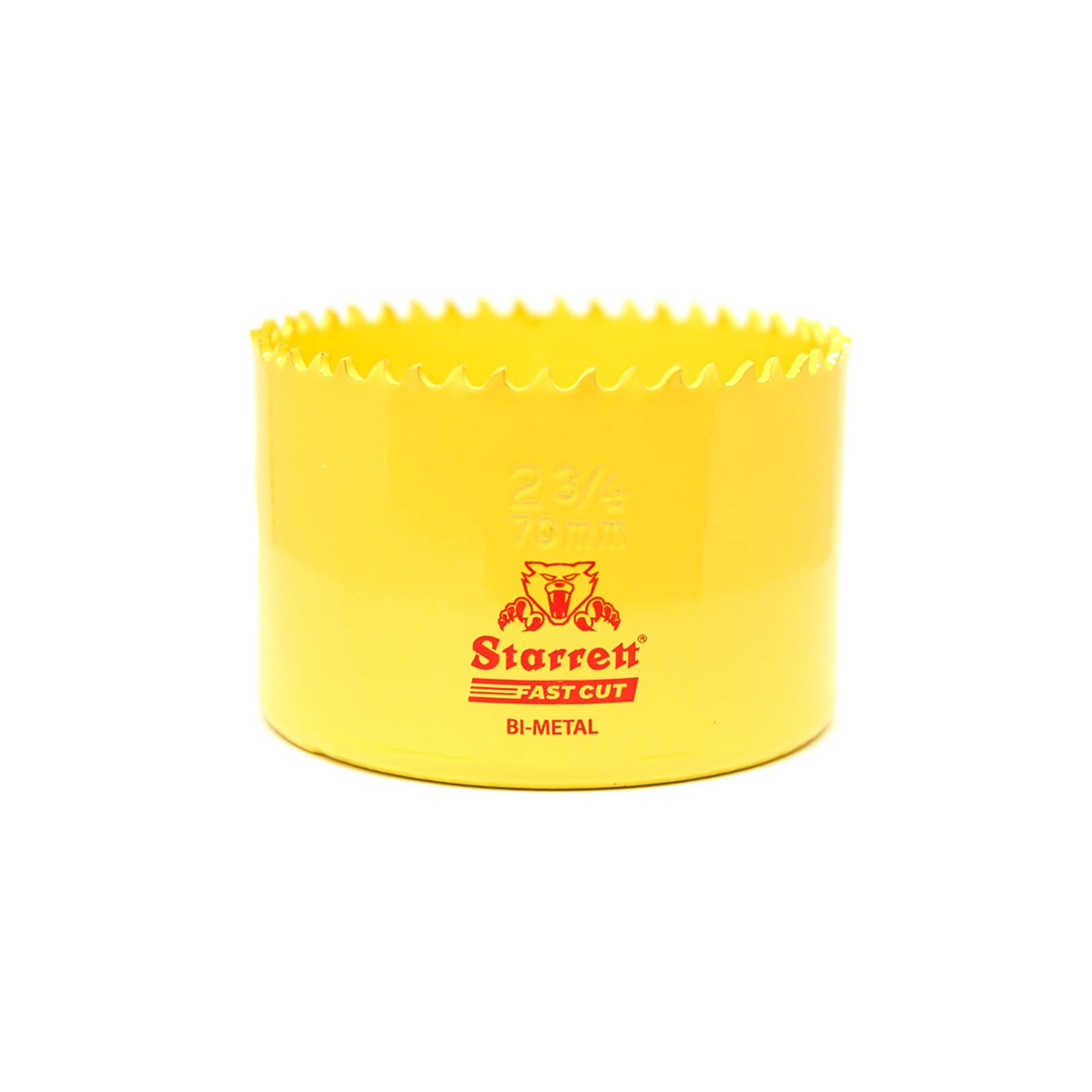 Starrett HSS Bi-Metal Hole Saw - FCH0256 Fast Cut Extra Cobalt Hole Saw - for Stainless Mild Sheet Wood Plastic Various Materials - 59mm