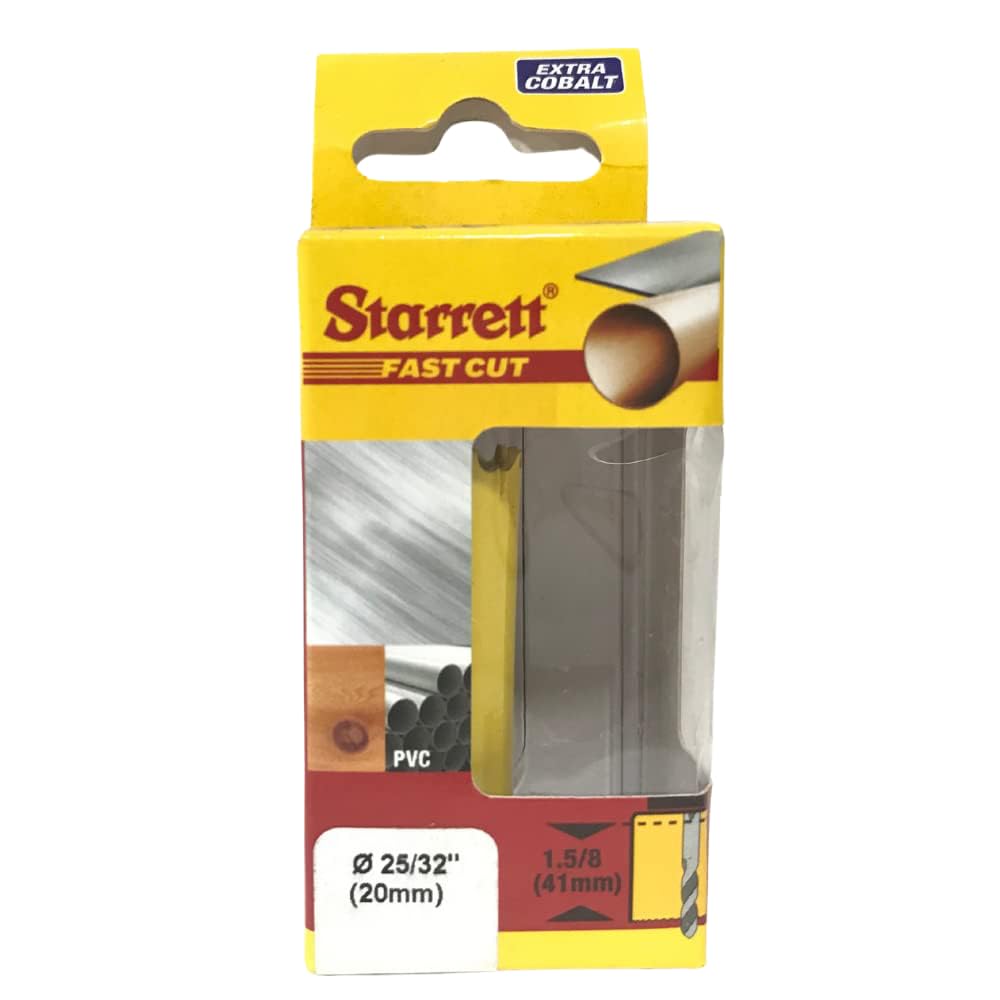 Starrett Fast Cut Straight Pitch Bi-Metal Hole Saw, 68 mm Diameter, Yellow
