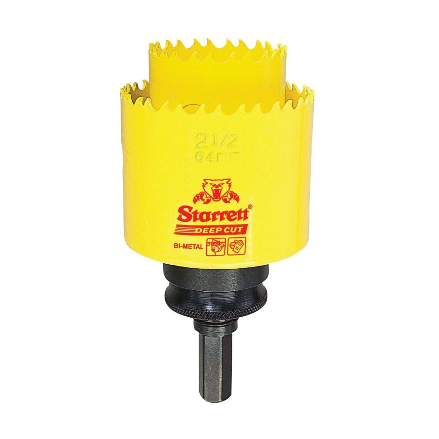 Starrett Oops Arbor PK/1 - Alloy Steel Arbor for Hole Saw Enlargement - A1, A2, A10 Compatible - Power Tool Accessory