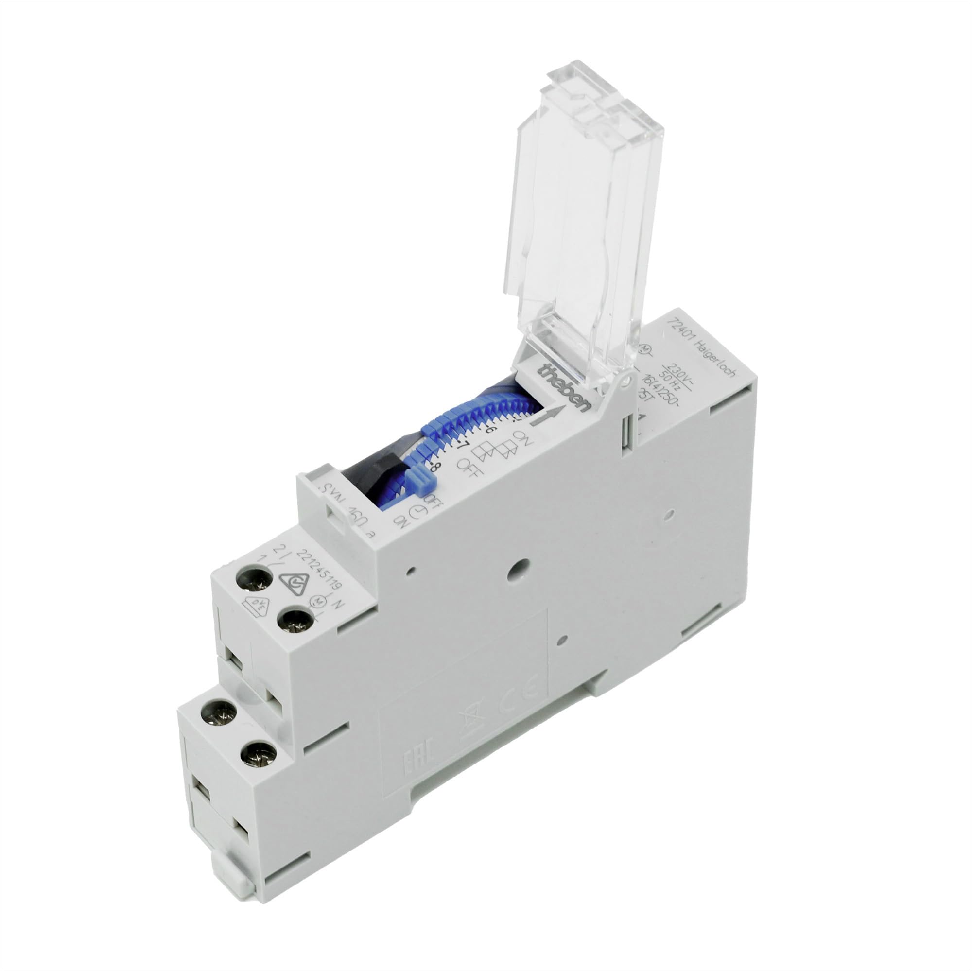 Theben 1600001 SYN 160a - Analog Timer with Daily Program, time Switch, DIN Rail