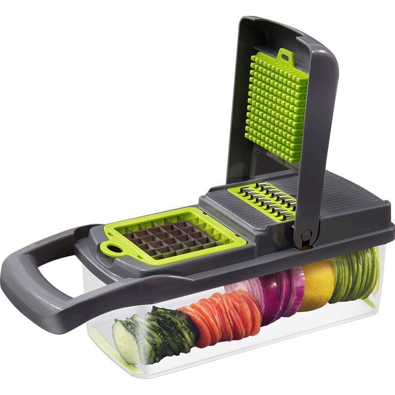 14-in-1 Vegetable Chopper 11 Blades+Spoon-shaped Tool