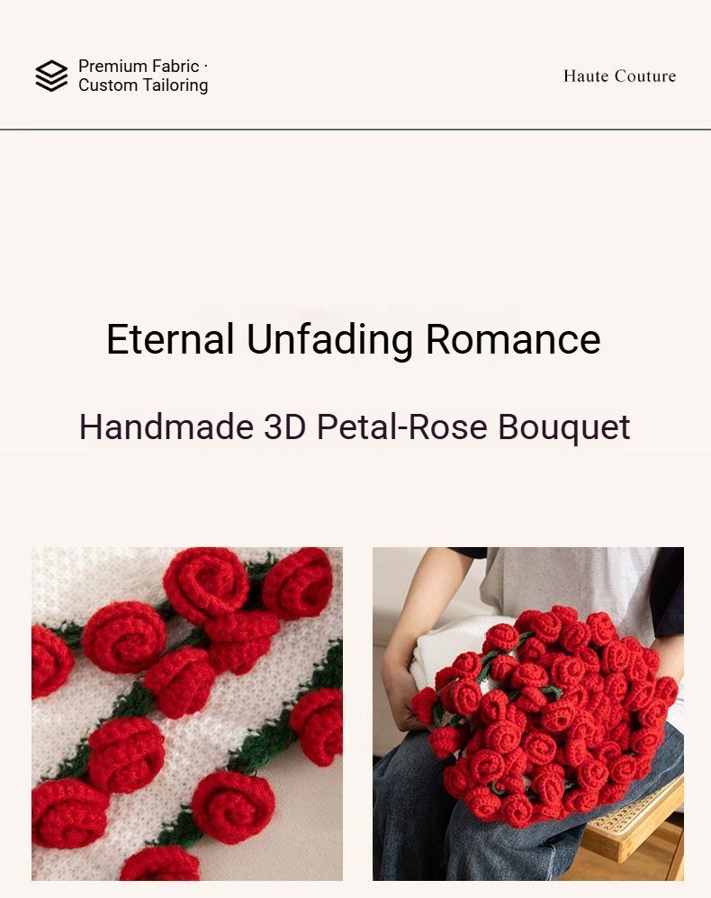 52 Red Rose Bouquet Blanket Diameter Approximately 110CM